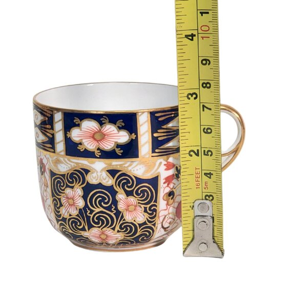 Antique Royal Crown Derby Imari Tea Cups & Saucers 1916 & 1921 - Picture 5 of 12